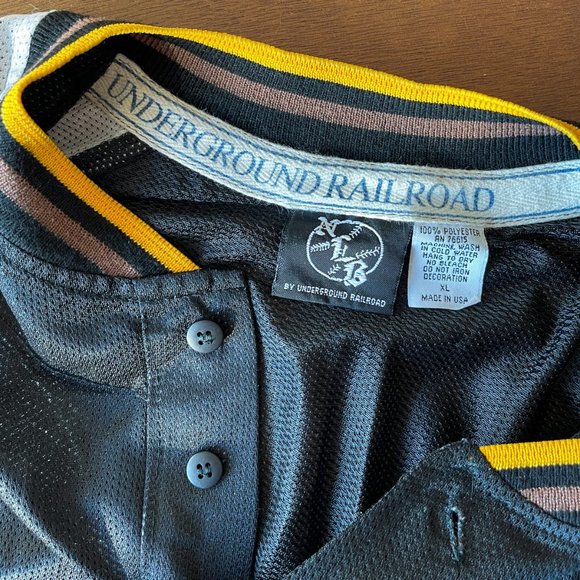 Vintage Underground Railroad Ethiopian Clowns NLB Baseball Mesh Jersey Sz XL - Picture 8 of 10